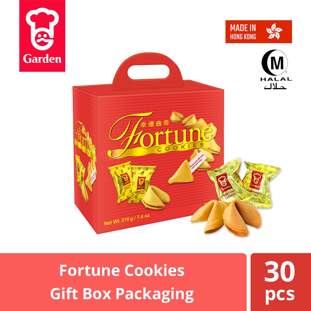 Garden Fortune Cookies Gift Box - Butter Flavoured (30 Pcs)