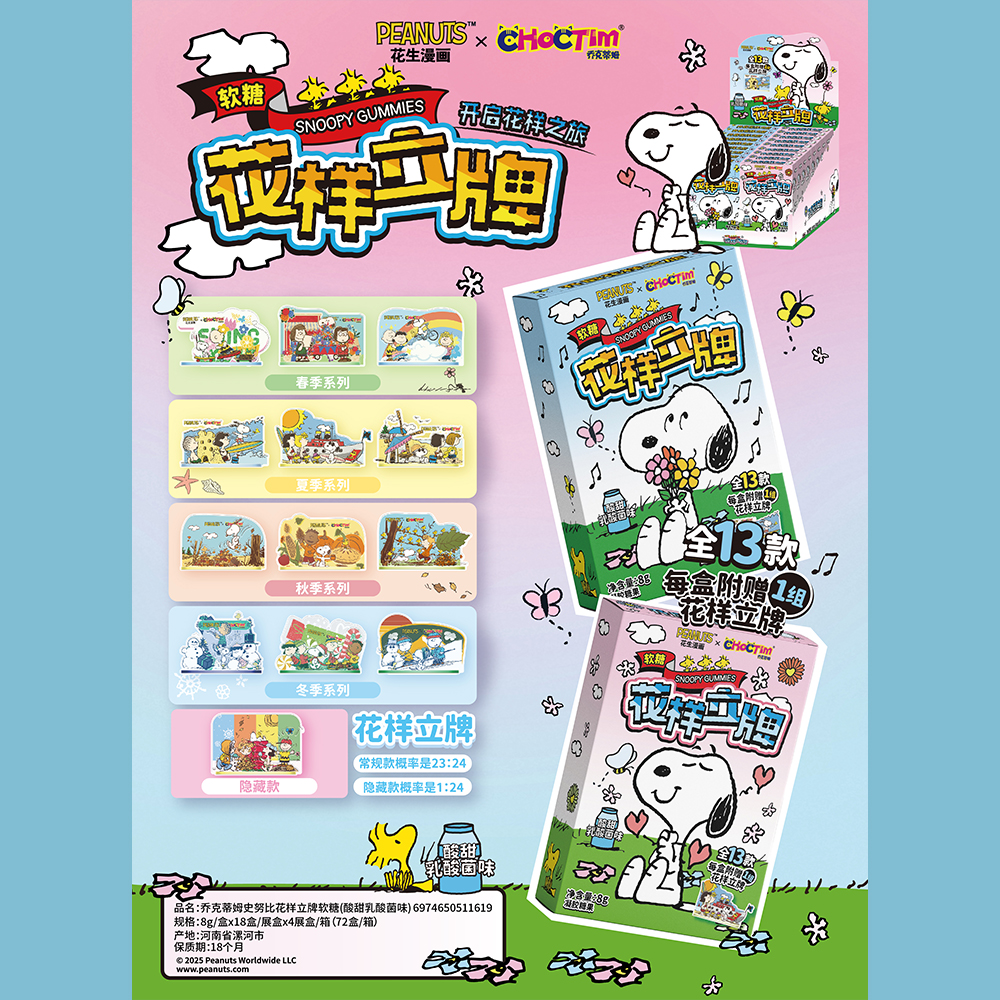 Choctim Snoopy Gummies - Lactobacillus Flavour (8g) + FREE Standee - Image 2
